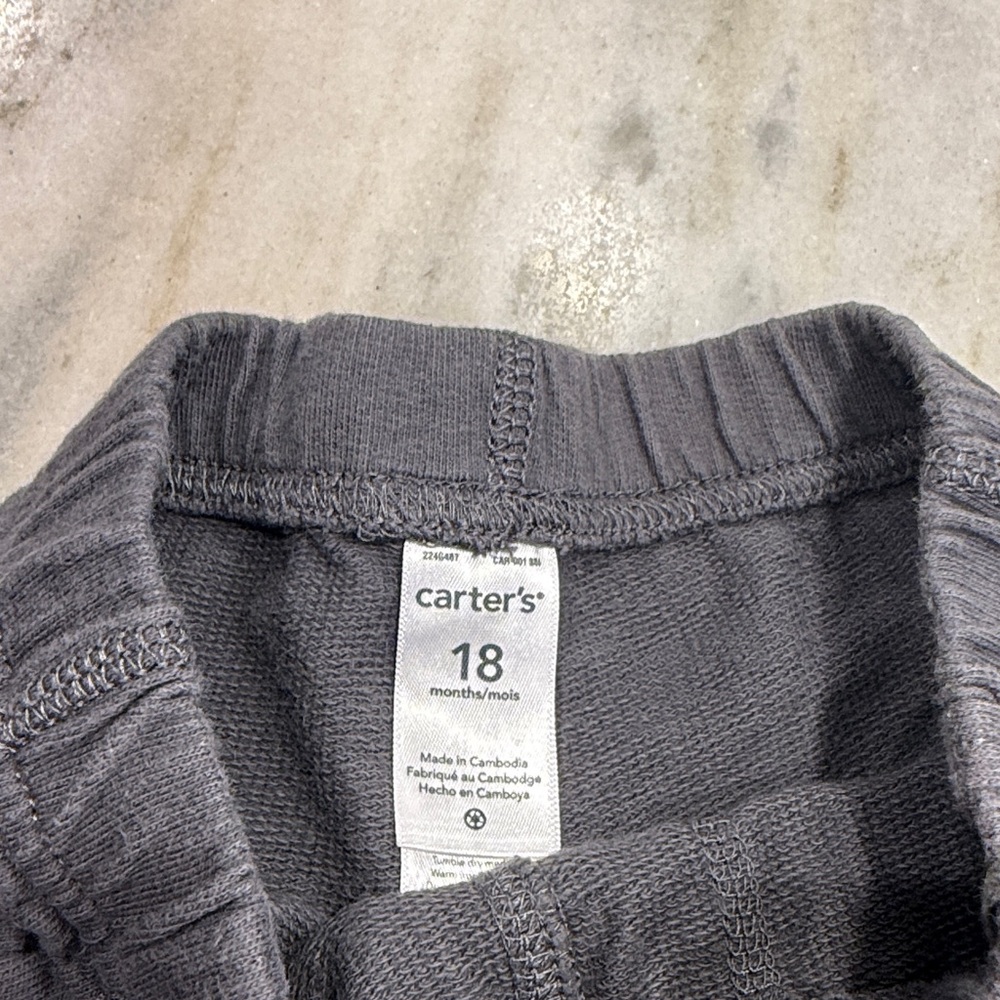 Carter's Charcoal Jogger Sweatpants for Kids - Picture 2 of 5